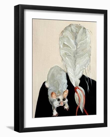 Girl with Possum, 2016, Detail-Susan Adams-Framed Giclee Print