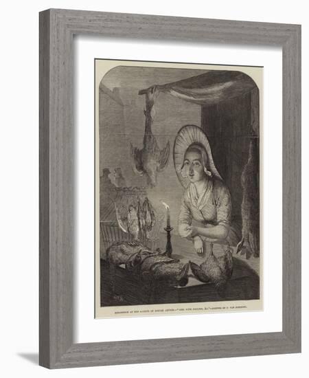 Girl with Poultry, Etc-Petrus van Schendel-Framed Giclee Print