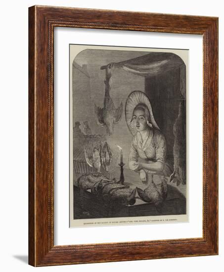 Girl with Poultry, Etc-Petrus van Schendel-Framed Giclee Print