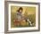 Girl with Puppy-David Lindsley-Framed Giclee Print