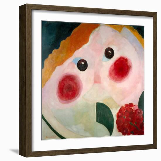 Girl with Ranunculus, 1914-Theo Van Doesburg-Framed Giclee Print