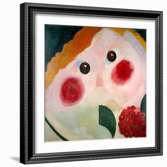 Girl with Ranunculus, 1914-Theo Van Doesburg-Framed Giclee Print