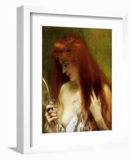 Girl with Red Hair-Henri Gervex-Framed Giclee Print
