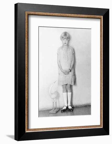 Girl with Stork, Mexico City, C.1926-Tina Modotti-Framed Photographic Print