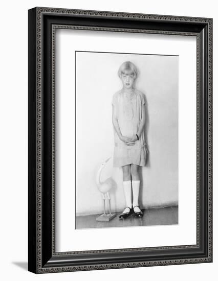 Girl with Stork, Mexico City, C.1926-Tina Modotti-Framed Photographic Print