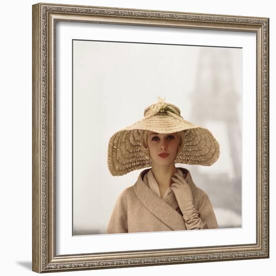 Girl with Straw Hat-The Chelsea Collection-Framed Giclee Print
