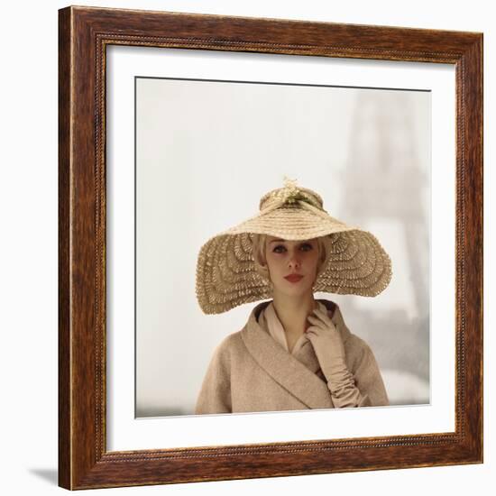 Girl with Straw Hat-The Chelsea Collection-Framed Giclee Print