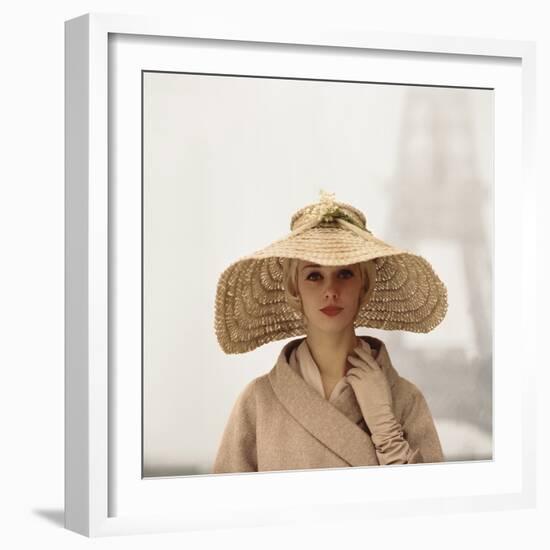 Girl with Straw Hat-The Chelsea Collection-Framed Giclee Print