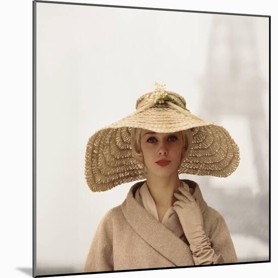 Girl with Straw Hat-The Chelsea Collection-Mounted Giclee Print