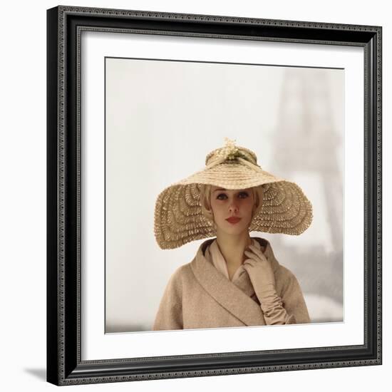 Girl with Straw Hat-The Chelsea Collection-Framed Giclee Print