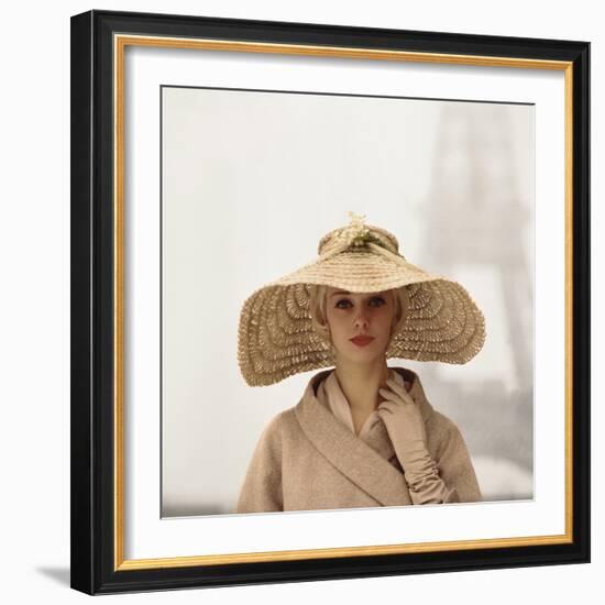 Girl with Straw Hat-The Chelsea Collection-Framed Giclee Print