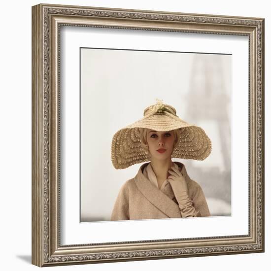 Girl with Straw Hat-The Chelsea Collection-Framed Giclee Print