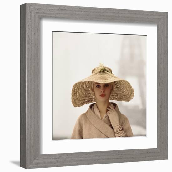 Girl with Straw Hat-The Chelsea Collection-Framed Giclee Print