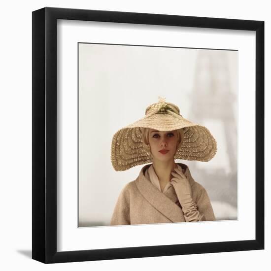 Girl with Straw Hat-The Chelsea Collection-Framed Giclee Print