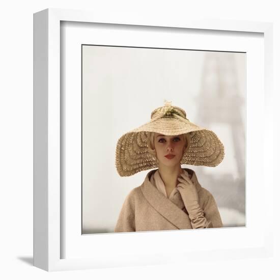 Girl with Straw Hat-The Chelsea Collection-Framed Giclee Print