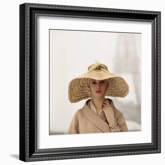 Girl with Straw Hat-The Chelsea Collection-Framed Giclee Print