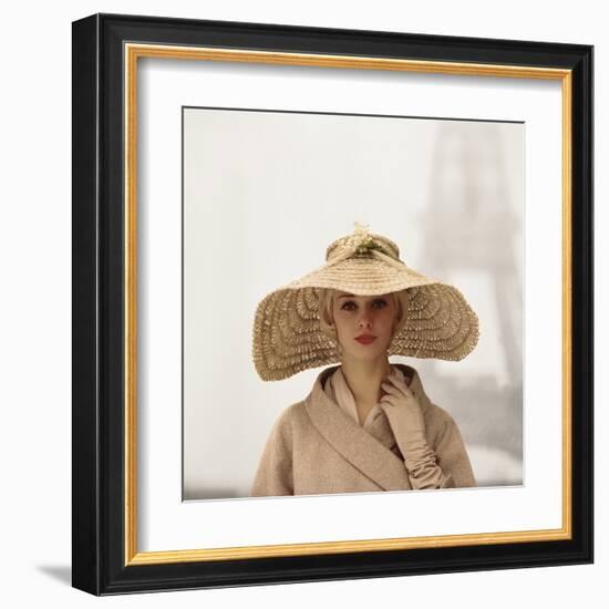 Girl with Straw Hat-The Chelsea Collection-Framed Giclee Print