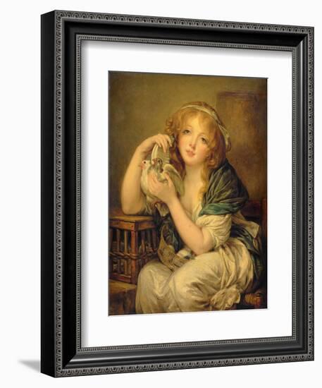 Girl with the Doves-John Constable-Framed Giclee Print