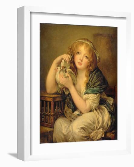 Girl with the Doves-John Constable-Framed Giclee Print