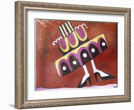 Girl with the Most Cake-Gina Bernardini-Framed Giclee Print