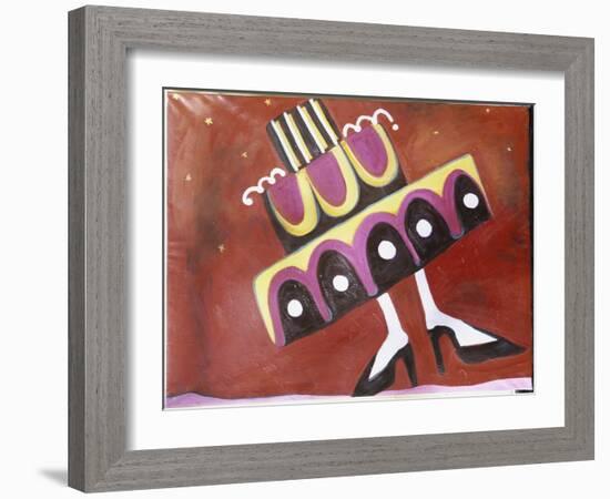 Girl with the Most Cake-Gina Bernardini-Framed Giclee Print