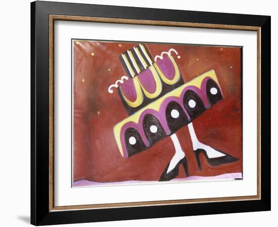 Girl with the Most Cake-Gina Bernardini-Framed Giclee Print