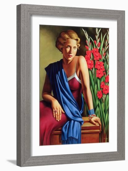 Girl with the Scarab Ring-Catherine Abel-Framed Giclee Print