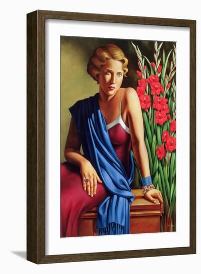 Girl with the Scarab Ring-Catherine Abel-Framed Giclee Print