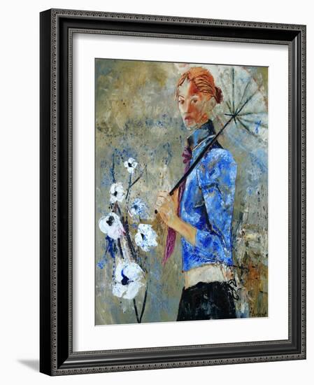 Girl With Umbrella-Pol Ledent-Framed Art Print