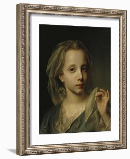 Girl with Veil-Christian Seybold-Framed Giclee Print