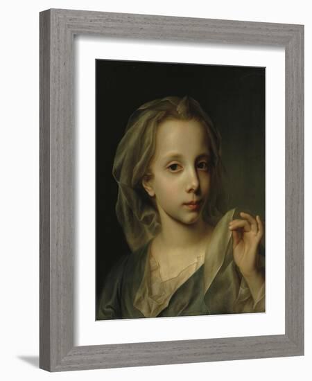 Girl with Veil-Christian Seybold-Framed Giclee Print