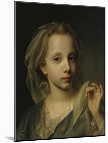 Girl with Veil-Christian Seybold-Mounted Giclee Print