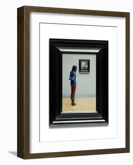 Girl with Vermeer, 2014-Max Ferguson-Framed Giclee Print