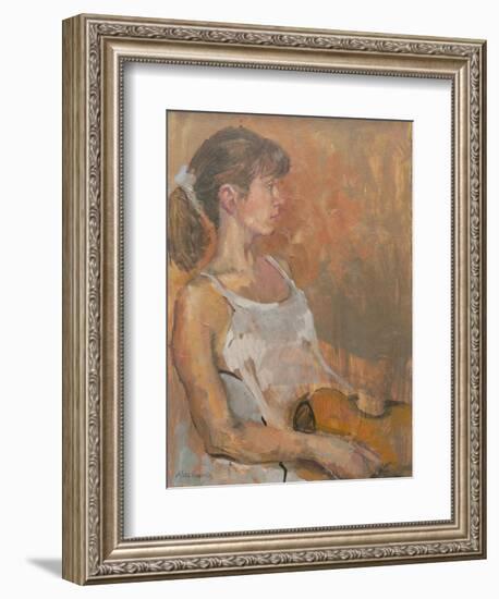 Girl with Violin, 2007-Pat Maclaurin-Framed Giclee Print