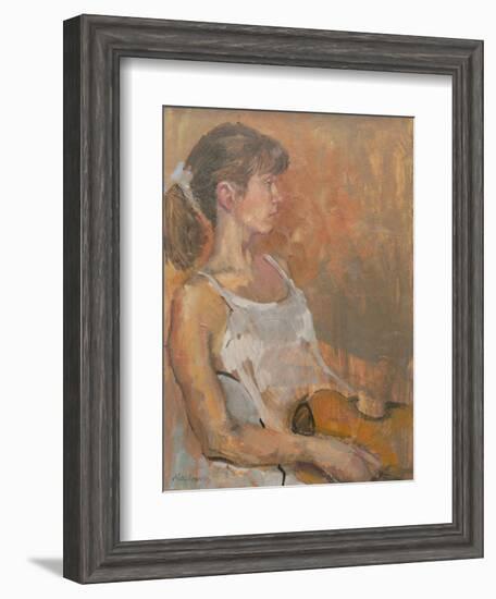 Girl with Violin, 2007-Pat Maclaurin-Framed Giclee Print