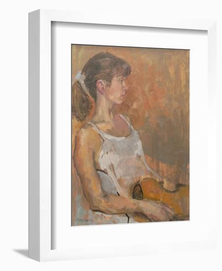 Girl with Violin, 2007-Pat Maclaurin-Framed Giclee Print