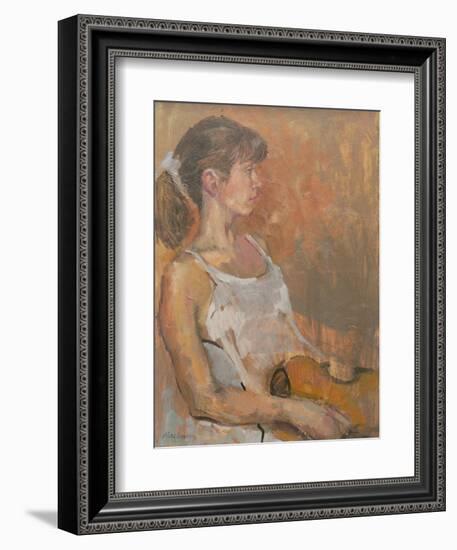 Girl with Violin, 2007-Pat Maclaurin-Framed Giclee Print