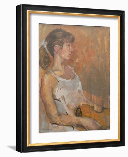 Girl with Violin, 2007-Pat Maclaurin-Framed Giclee Print