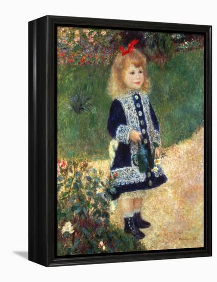 Girl with Watering Can, 1876-Pierre-Auguste Renoir-Framed Premier Image Canvas