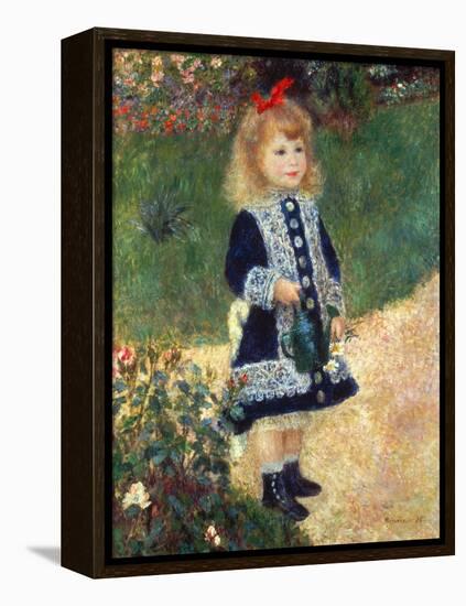 Girl with Watering Can, 1876-Pierre-Auguste Renoir-Framed Premier Image Canvas