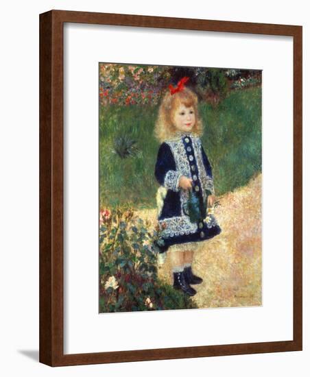 Girl with Watering Can, 1876-Pierre-Auguste Renoir-Framed Premium Giclee Print