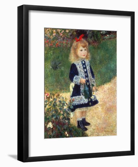 Girl with Watering Can, 1876-Pierre-Auguste Renoir-Framed Premium Giclee Print