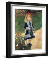 Girl with Watering Can, 1876-Pierre-Auguste Renoir-Framed Giclee Print