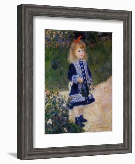 Girl with Watering Can-Pierre-Auguste Renoir-Framed Art Print