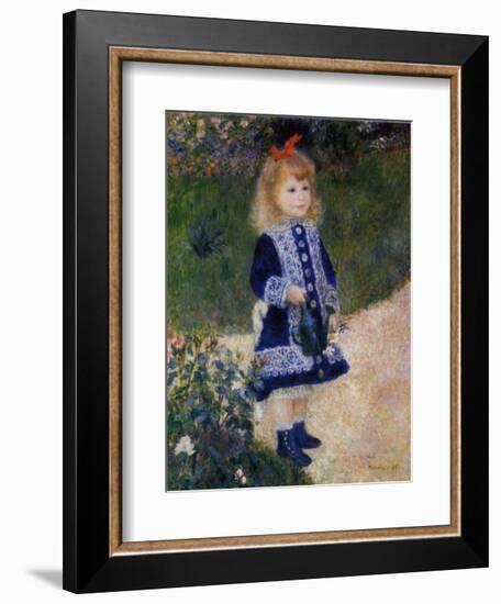 Girl with Watering Can-Pierre-Auguste Renoir-Framed Art Print