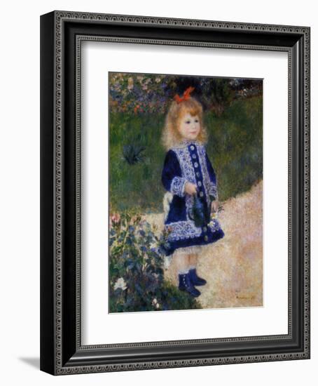 Girl with Watering Can-Pierre-Auguste Renoir-Framed Art Print