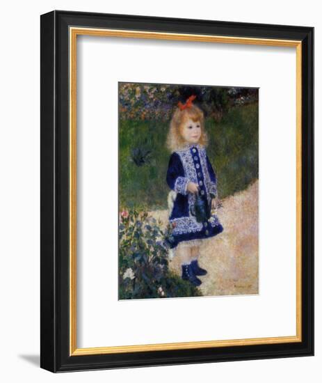 Girl with Watering Can-Pierre-Auguste Renoir-Framed Art Print