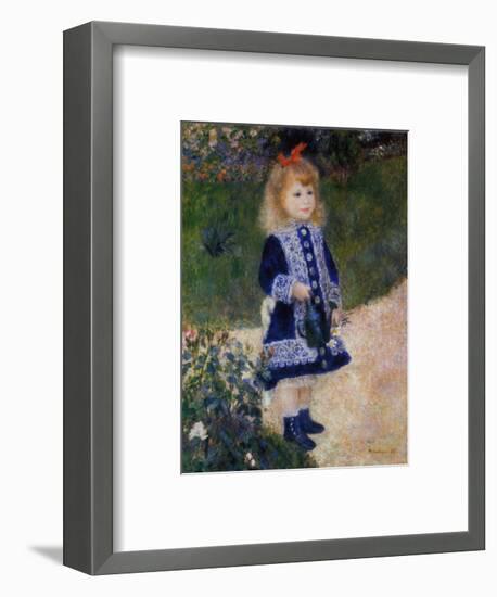 Girl with Watering Can-Pierre-Auguste Renoir-Framed Art Print