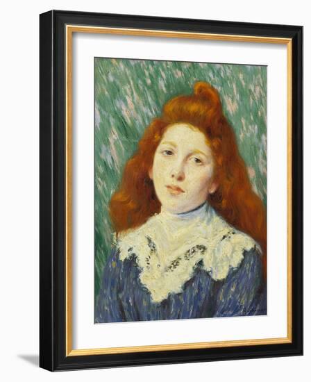 Girl with White Small Collar-Claude Monet-Framed Giclee Print