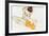 Girl with Yellow Scarf-Egon Schiele-Framed Art Print